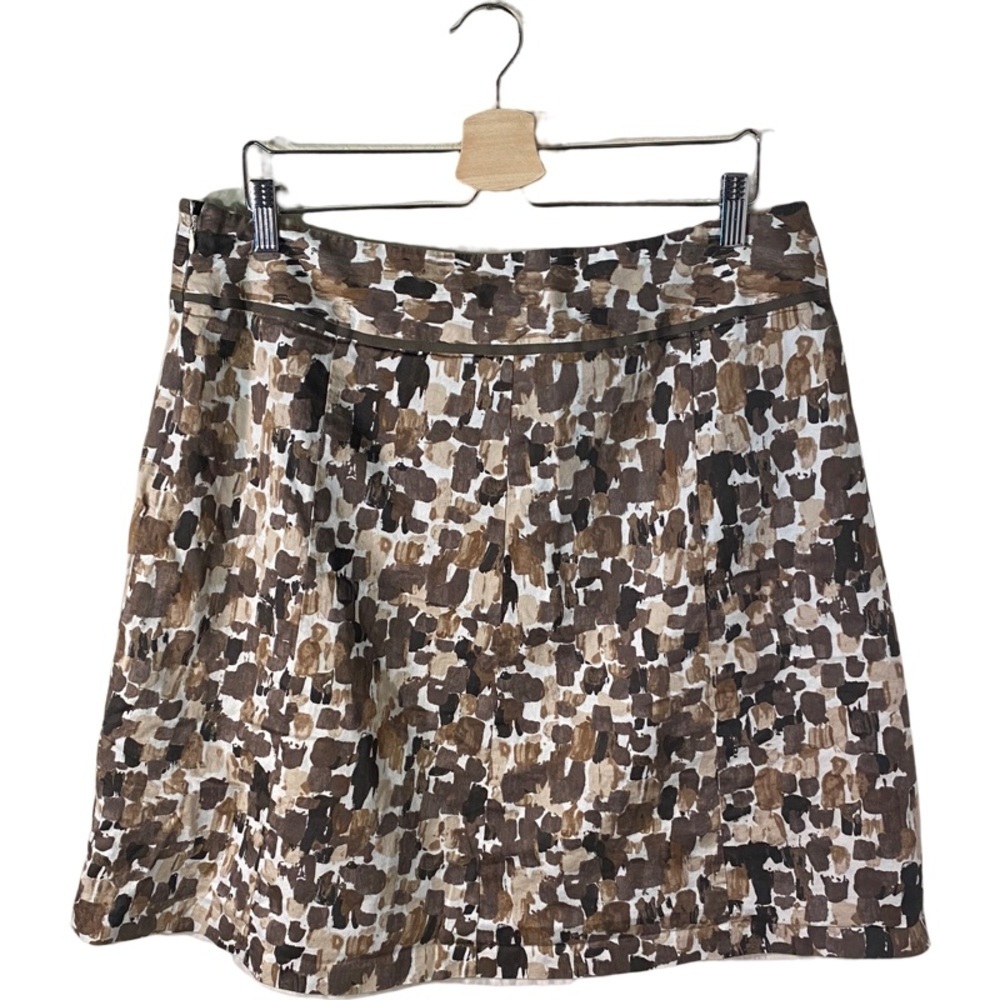 Ann Taylor skirt. A-line. Size 17. Liner. Beautiful browns and cream.